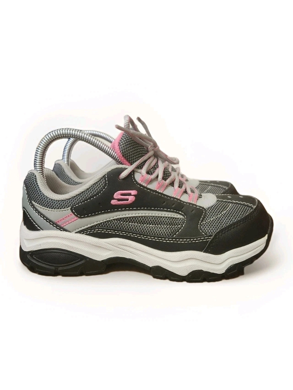 Skechers Biscoe Steel Toe 76601 Work Shoes Womens 7.5 Leather Slip Resistant
